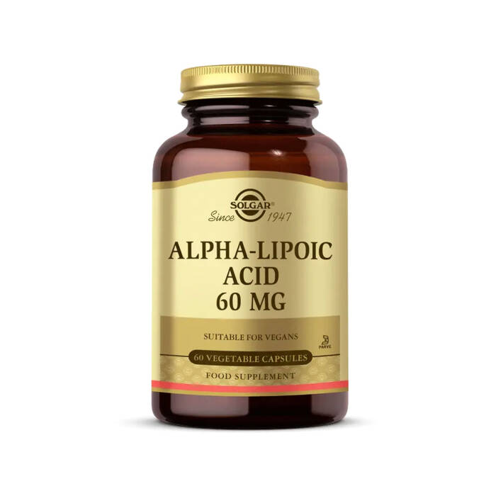 Solgar Alpha Lipoic Acid 60 mg 60 Bitkisel Kapsül - 1