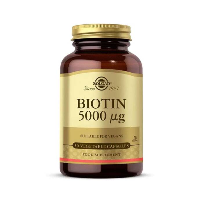 Solgar Biotin 5000 mcg 50 Kapsül - 1