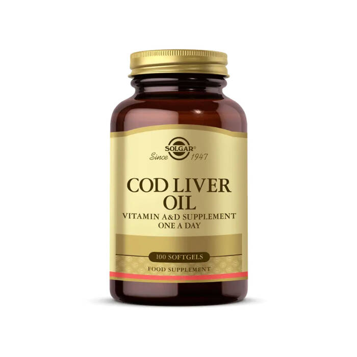 Solgar Cod Liver Oil 100 Yumuşak Jelatin Kapsül - 1