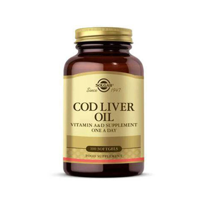 Solgar Cod Liver Oil 100 Yumuşak Jelatin Kapsül - 1