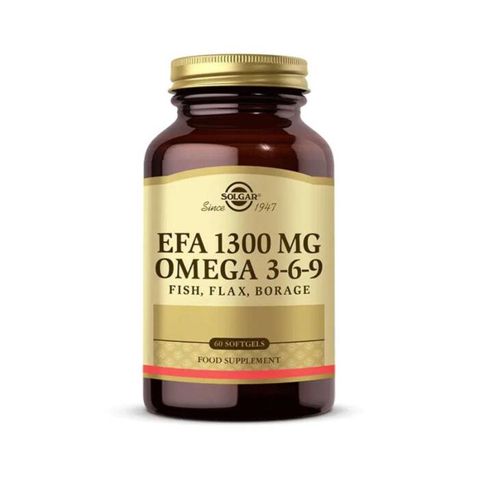 Solgar EFA 1300 mg Omega 3-6-9 60 Yumuşak Kapsül - 1