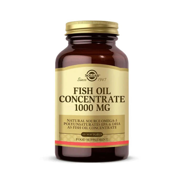 Solgar Fish Oil Concentrate 1000 mg 60 Yumuşak Jelatin Kapsül - 1