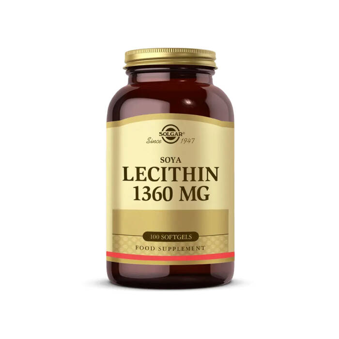 Solgar Lecithin 1360 mg 100 Yumuşak Jelatin Kapsül - 1