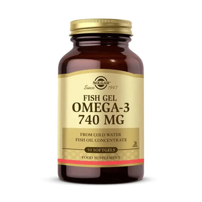 Solgar Omega 3 740 mg Fish Gel 50 Yumuşak Jelatin Kapsül - 1