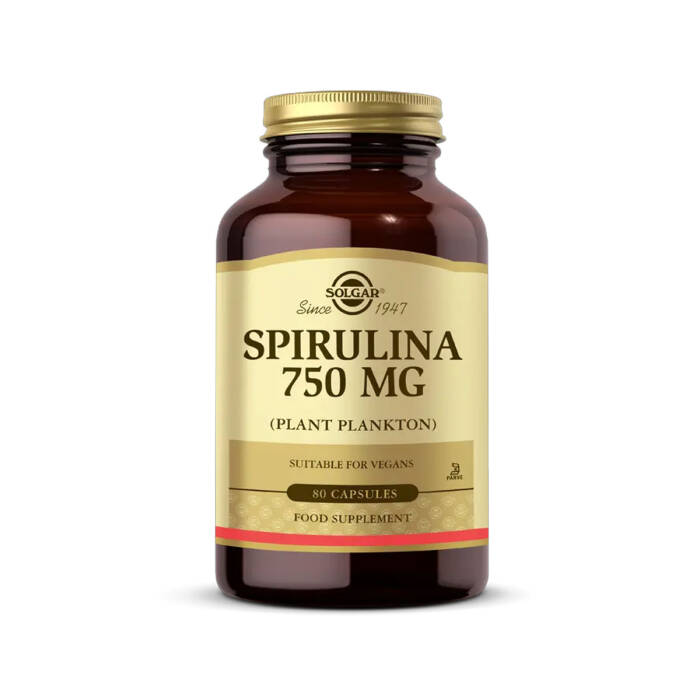 Solgar Spirulina 750 mg 80 Kapsül - 1