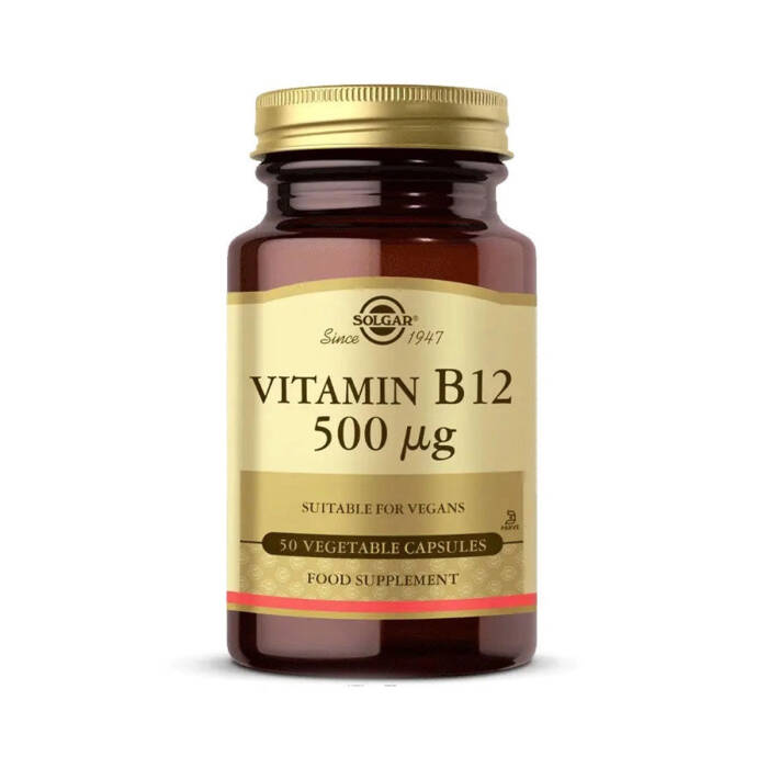 Solgar Vitamin B12 500 mcg 50 Bitkisel Kapsül - 1