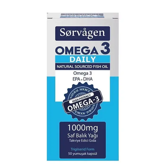 Sorvagen Omega 3 Daily 1000 mg Saf Balık Yağı 50 Yumuşak Kapsül - 1