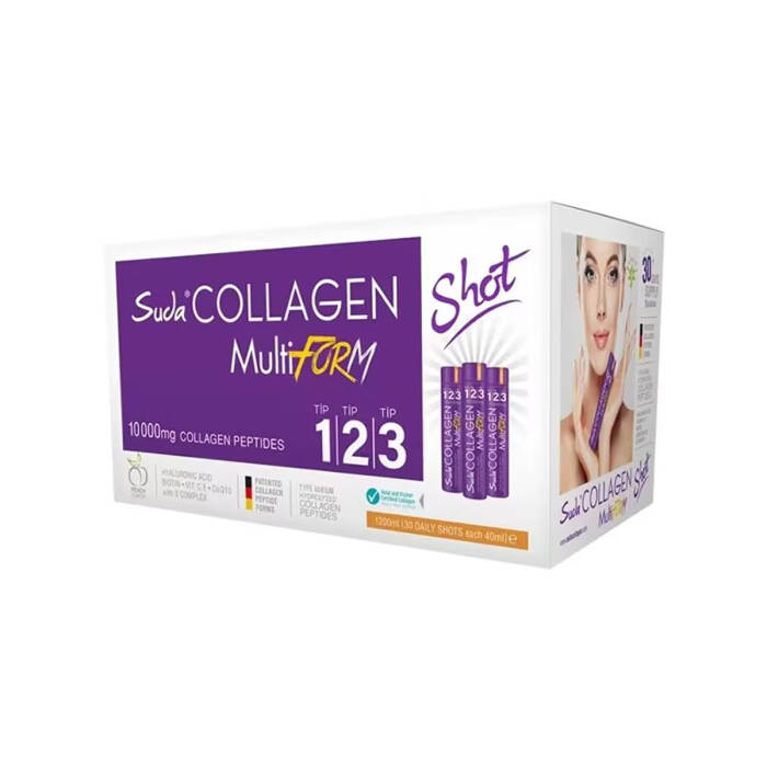 Suda Collagen Multiform Şeftali Aromalı 40 ml x 30 Shot - 1