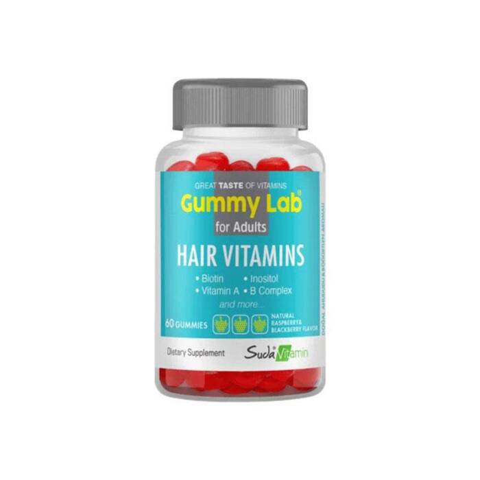 Suda Vitamin Gummy Lab Hair Vitamins Ahududu Aromalı 60 Gummies - 1