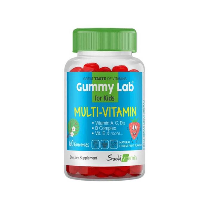 Suda Vitamin Gummy Lab Multivitamin For Kids Orman Meyveli 60 Gummies - 1