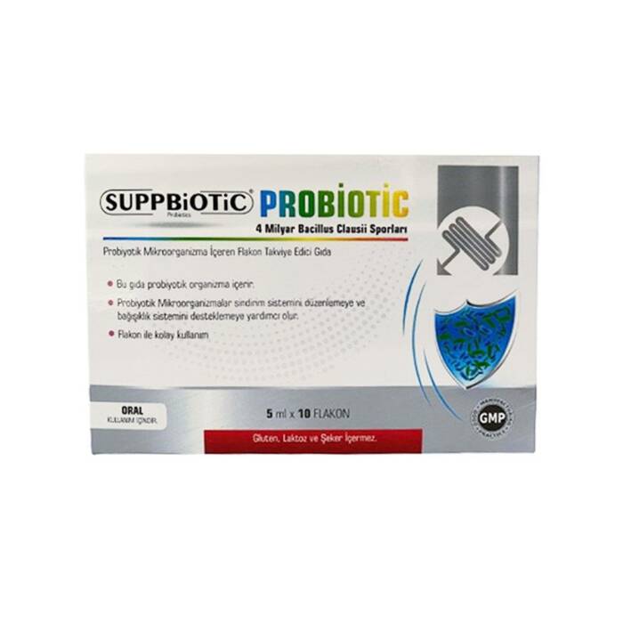 Suppbiotic Çocuk Ve Yetişkinler Için Probiyotik Mikroorganizma Içeren Takviye Edici Gıda 5ml X 10 Flakon - 1