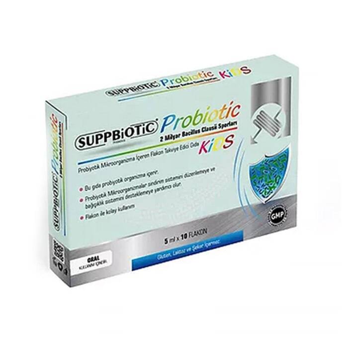 Suppbiotic Kids Çocuklar Için Probiyotik Mikroorganizma Içeren Takviye Edici Gıda 5 Ml X 10 Flakon - 1