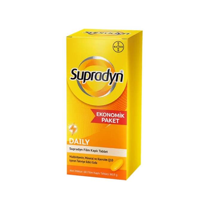 Supradyn Vitamin, Mineral ve Koenzim Q10 İçeren 60 Tablet - 1