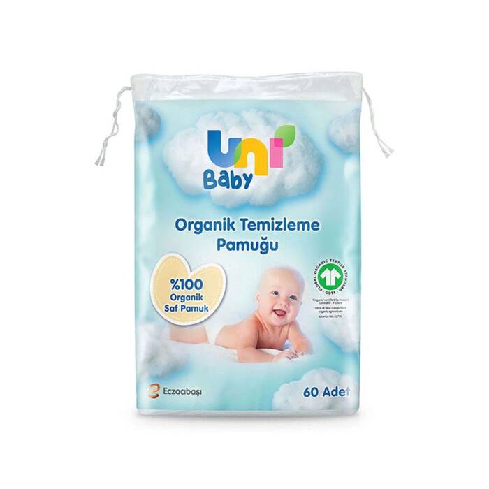 Uni Baby Organik Temizleme Pamuğu 60'lı - 1