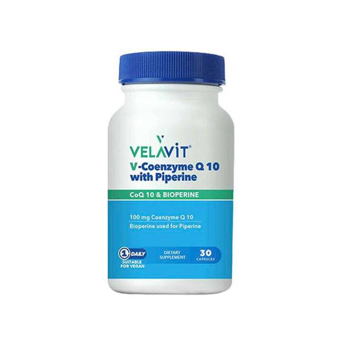 Velavit V-Coenzyme Q10 With Piperine 30 Kapsül - 1