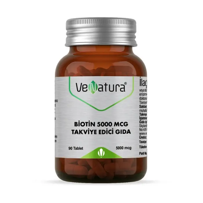 VeNatura Biotin 5000 mcg Takviye Edici Gıda 90 Tablet - 1