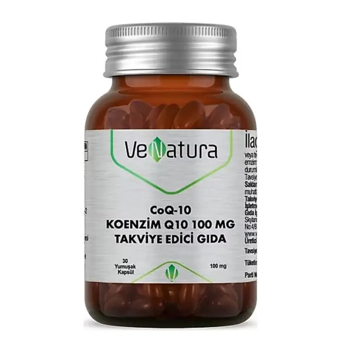 Venatura CoQ-10 Koenzim Q10 100 mg Takviye Edici Gıda 30 Yumuşak Kapsül - 1