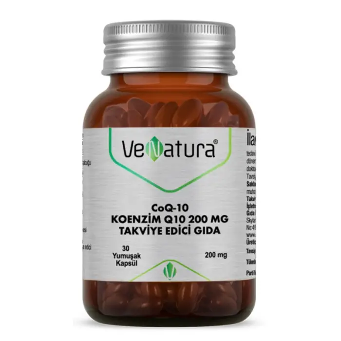 Venatura CoQ-10 Koenzim Q10 200 mg Takviye Edici Gıda 30 Yumuşak Kapsül - 1