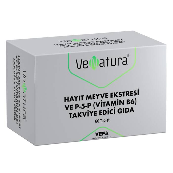 VeNatura Hayıt Meyve Ekstresi ve P-5-P (Vitamin B6) Takviye Edici Gıda 60 Tablet - 1