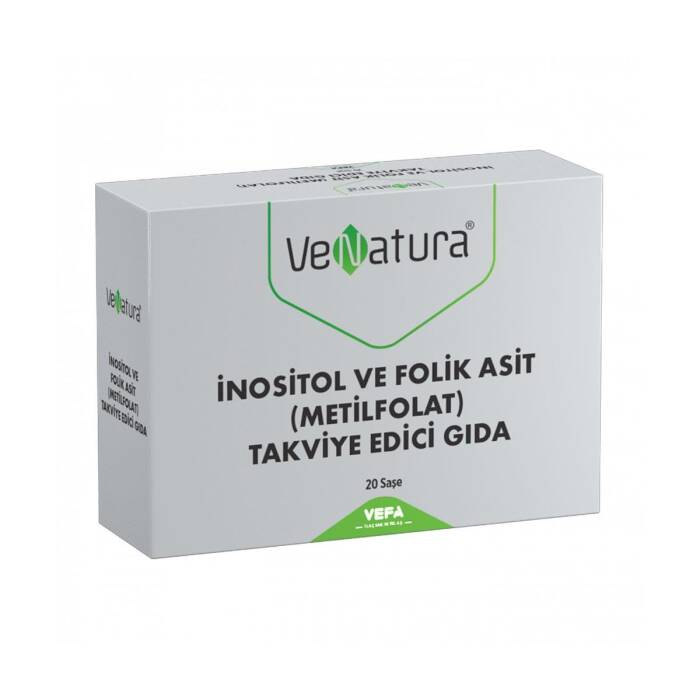 VeNatura İnositol ve Folik Asit (Metilfolat) Takviye Edici Gıda 20 Saşe - 1