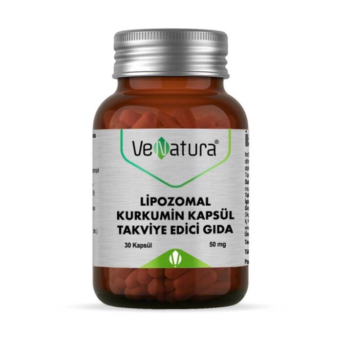 VeNatura Lipozomal Kurkumin Kapsül Takviye Edici Gıda 30 Kapsül - 1