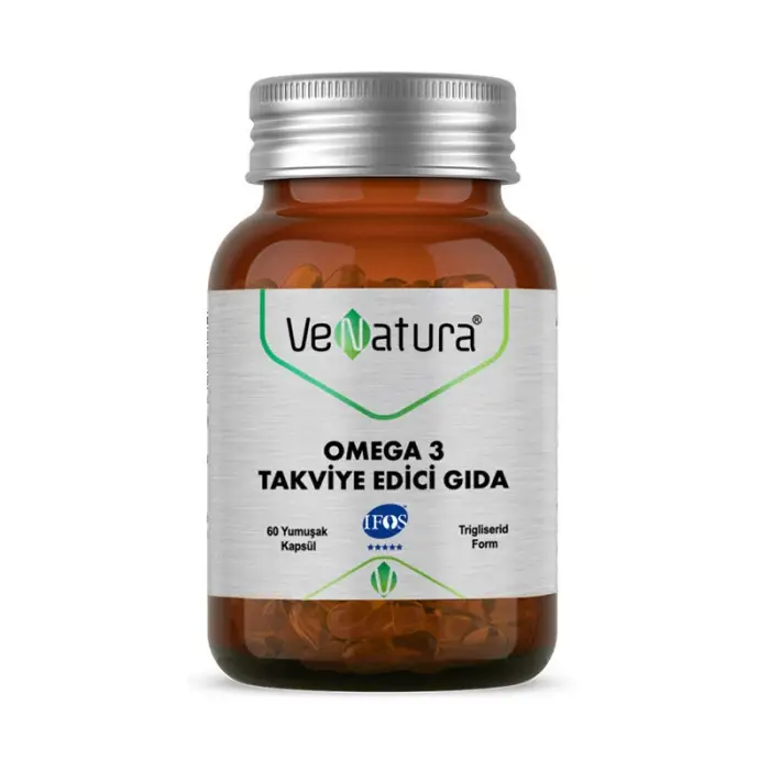 VeNatura Omega 3 Takviye Edici Gıda 60 Yumuşak Kapsül - 1