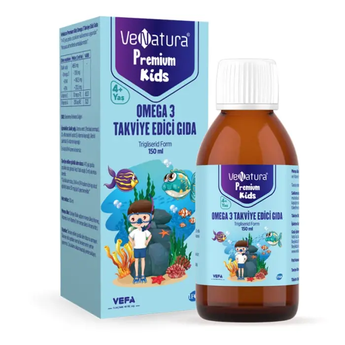 VeNatura Premium Kids Omega 3 Takviye Edici Gıda 150 ml - 1