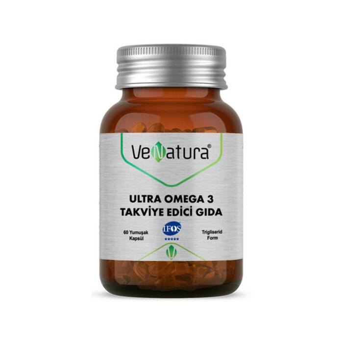 VeNatura Ultra Omega 3 Takviye Edici Gıda 60 Yumuşak Kapsül - 1