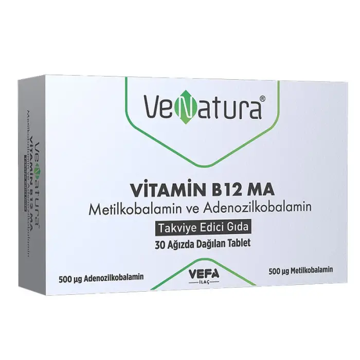 VeNatura Vitamin B12 MA Takviye Edici Gıda 30 Ağızda Dağılan Tablet - 1