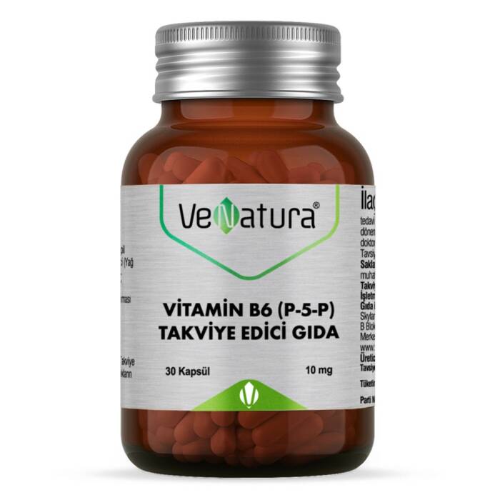 VeNatura Vitamin B6 (P-5-P) 10 mg Takviye Edici Gıda 30 Kapsül - 1