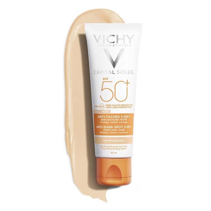 Vichy Capital Soleil SPF50+ Anti Dark Spots Leke Karşıtı Renkli Güneş Kremi 50 ml - 1