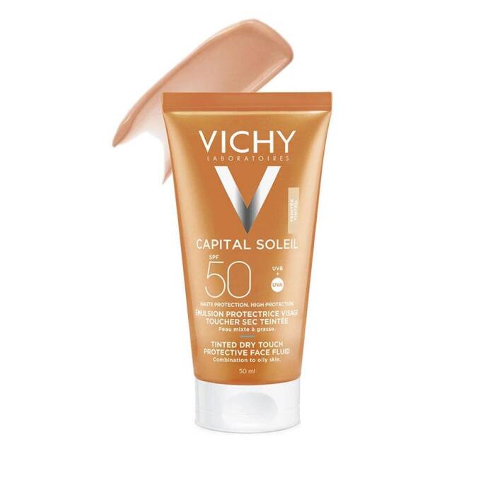 Vichy Capital Soleil SPF50+ Güneş Koruyucu BB Emülsiyon Renkli 50 ml - 1