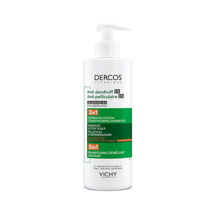 Vichy Dercos Anti-Dandruff 2’si 1 Arada Kepek Karşıtı ve Nemlendirici Şampuan 390 ml - 1