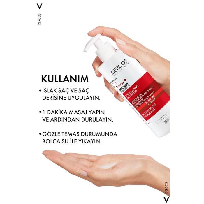 Vichy Dercos Energisant Dökülme Karşıtı Bakım Şampuanı 400 ml - 6