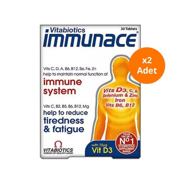 Vitabiotics Immunace 30 Film Tablet x2 Adet - 1