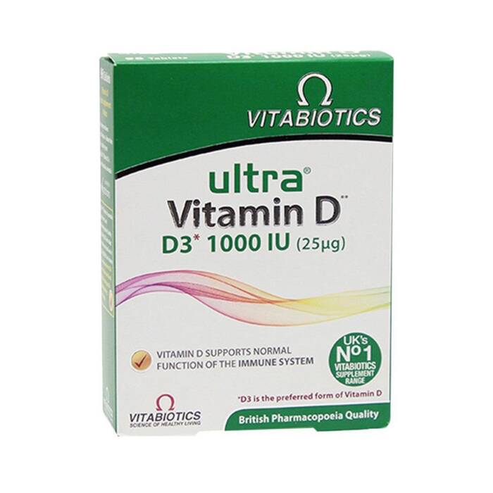 Vitabiotics Ultra Vitamin D (D3 1000 IU) 96 Kapsül - 1