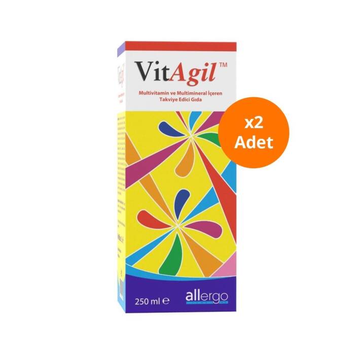 VitAgil Multivitamin ve Multimineral Şurup 250 ml 2'li Paket - 1