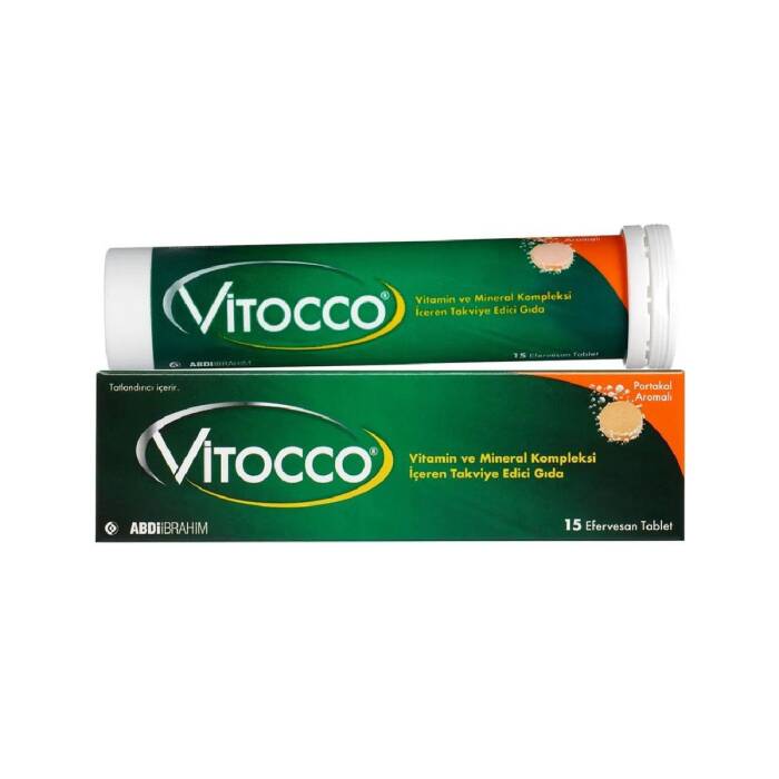 Vitocco Vitamin Mineral İçeren Takviye Edici Gıda 15 Efervesan Tablet - 1