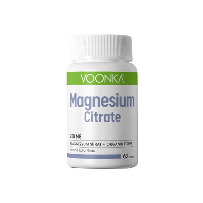 Voonka Magnesium Citrate 200 mg 60 Kapsül - 1