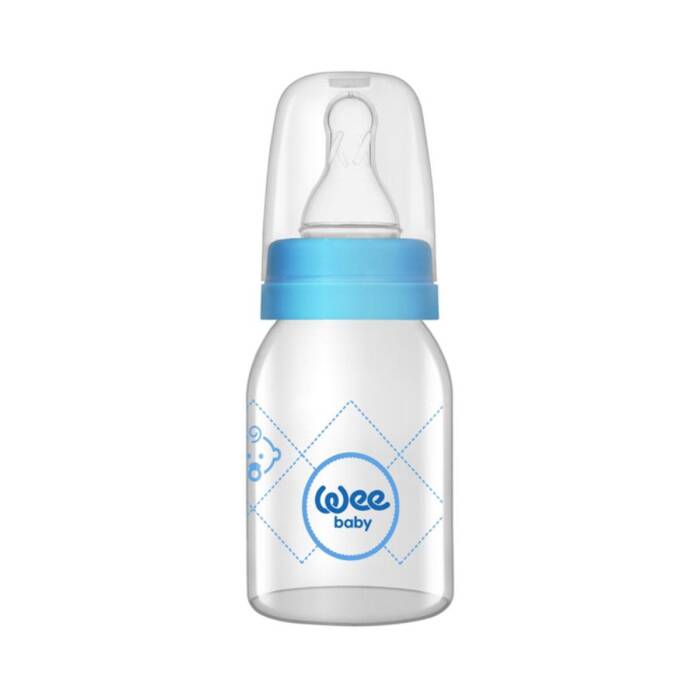 Wee Baby Klasik Cam Biberon 125 ml 0-6 Ay Mavi - 1