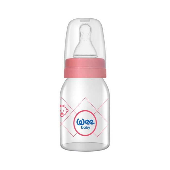 Wee Baby Klasik Cam Biberon 125 ml 0-6 Ay Pembe - 1