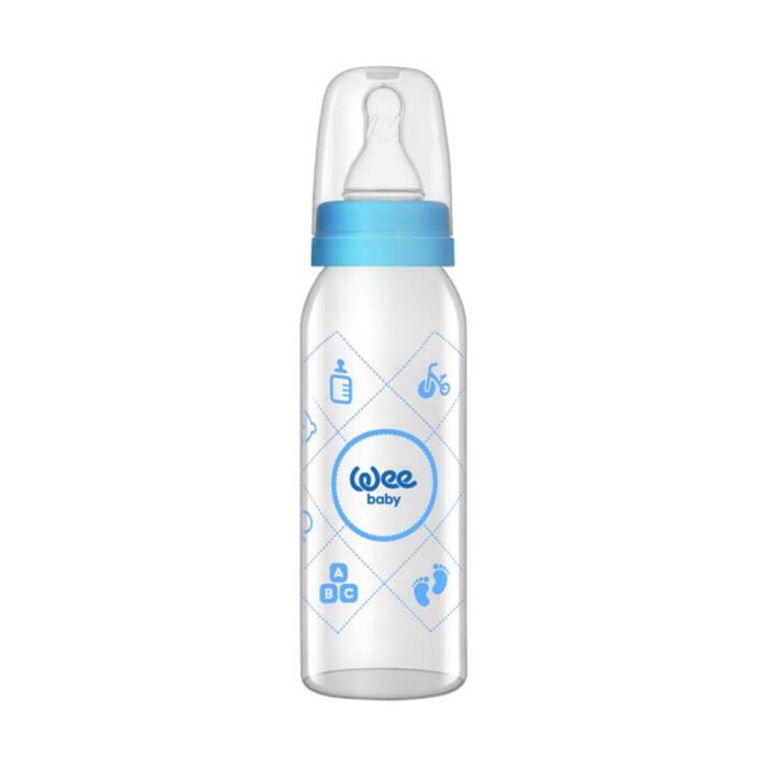 Wee Baby Klasik Cam Biberon 250 ml 0-6 Ay Mavi - 1