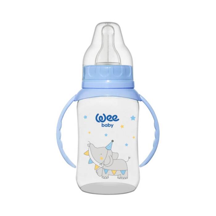 Wee Baby Klasik Kulplu PP Biberon 150 ml 6-18 Ay Mavi - 1