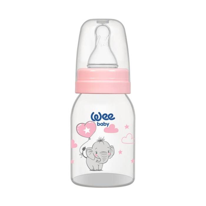 Wee Baby Klasik PP Biberon 125 ml 0-6 Ay Pembe - 1