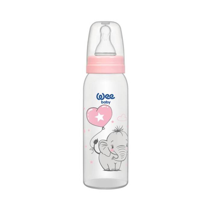 Wee Baby Klasik PP Biberon 250 ml 0-6 Ay Pembe - 1