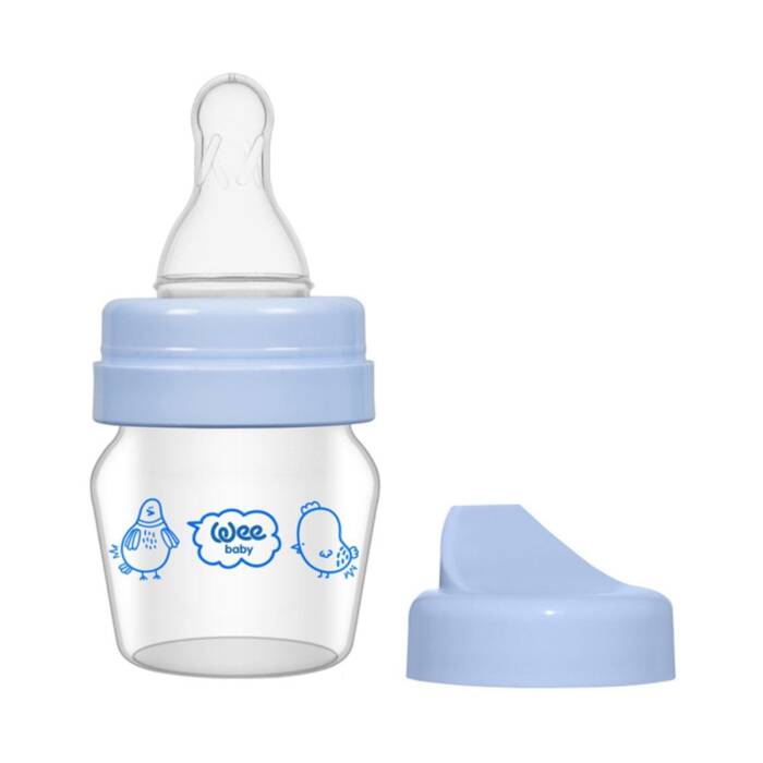 Wee Baby Mini Cam Alıştırma Bardağı Seti 30 ml 0-6 Ay Mavi - 1