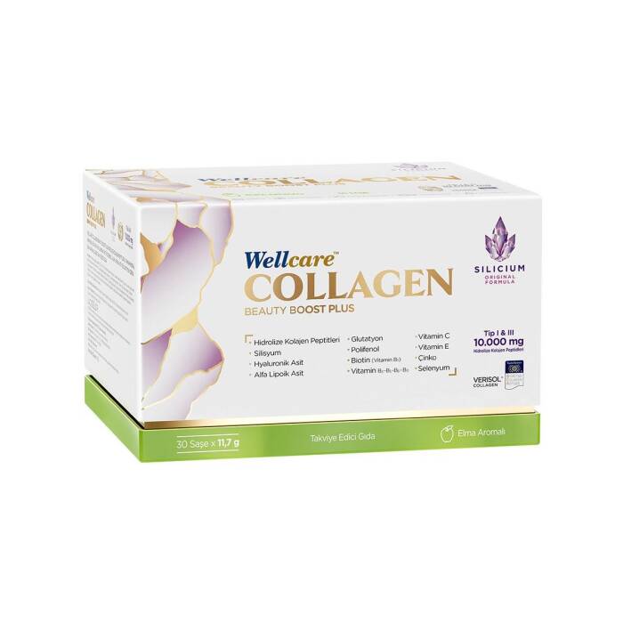 Wellcare Collagen Beauty Boost Plus 10.000 mg Elma Aromalı 30 Saşe - 1