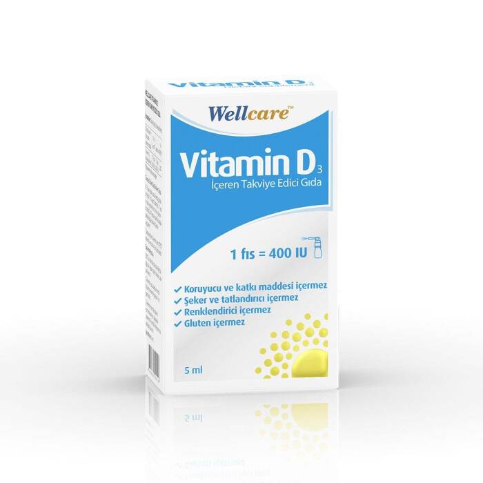 Wellcare Vitamin D3 400 IU 5 ml - 1