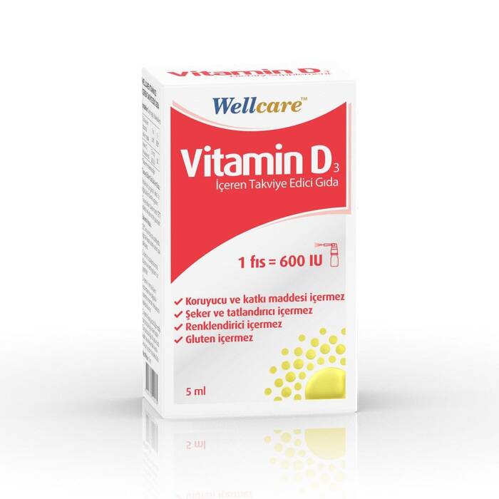 Wellcare Vitamin D3 600 IU 5 ml - 1