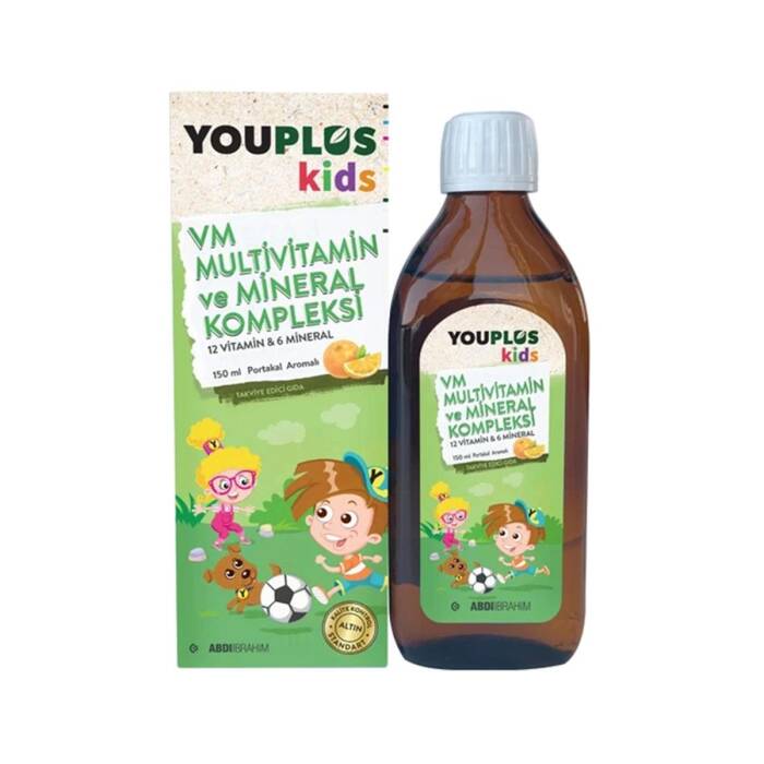 Youplus Kids VM Multivitamin ve Mineral Kompleksi 150 ml - 1